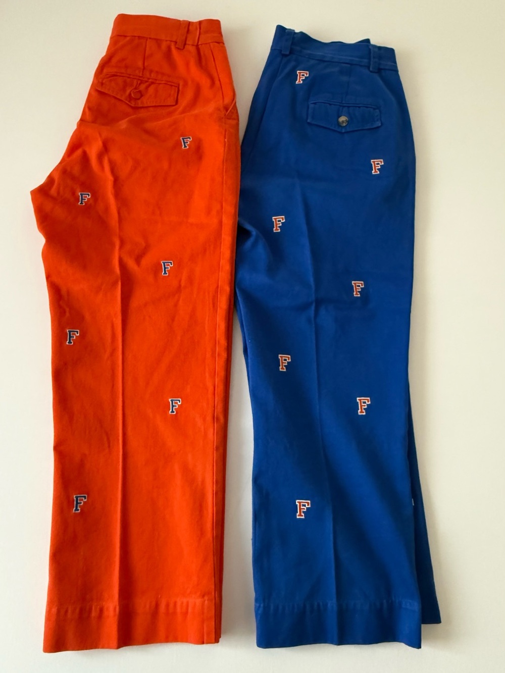 University of Florida Gators Womens Capri Pants Set Blue Orange Medium